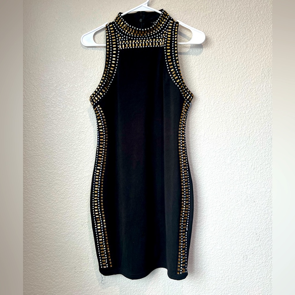 Windsor Rhinestone Dress, M